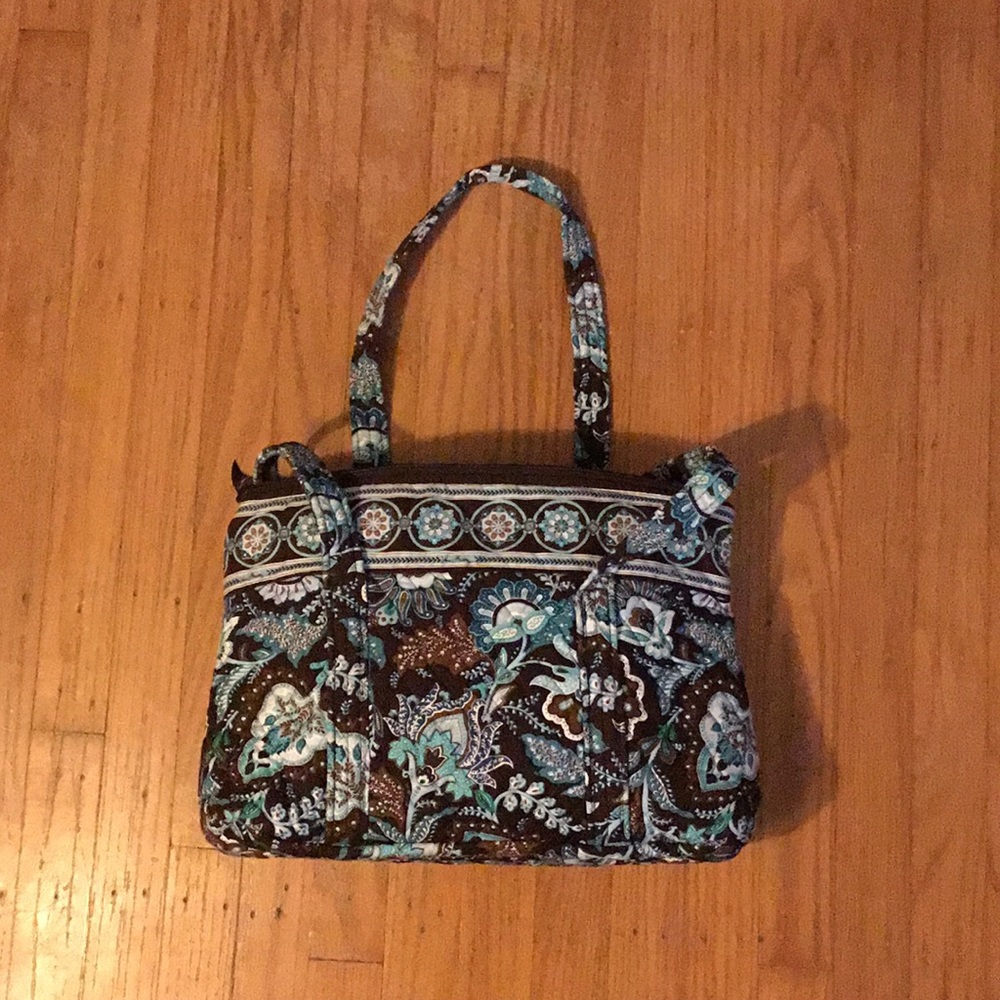 Retired Print “Java Blue”,Handbag, Great Condition - image 1